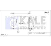 KLIMA RADYATORU KURUTUCU ILE BRAZING 613X361X1 - KALE 345235