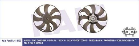FAN MOTORU POLO/CORDOBA/IBIZA/FABIA 02-09 BNV- - KALE 414700
