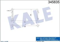 SU RADYATORU BRAZING AUDI A1 10 -. SEAT IBIZA  - KALE 345835