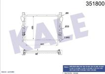 RADYATOR SU RENAULT 12 TOROS TL.TX.STW 71-  - KALE 0501143PS