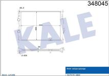 RADYATOR SU QASHQAI 07-13/QASHQAI2 1.6 - 2.0 B - KALE 348045