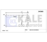 KLIMA RADYATORU  KONDENSER  KURUTUCULU AL/AL H - KALE 342965