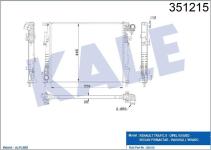 RADYATOR TRAFIC II - VIVARO - PRIMASTAR - VAUX - KALE 351215
