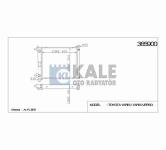 Su Radyatoru Al/pl/brz Toyota Yaris 1.3 99-05. - KALE 365900