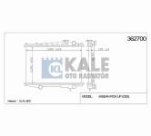 RADYATOR SU PICKUP 98-02 D22 22mm M-T BRAZING - KALE 362700