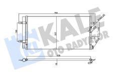 KLIMA RADYATORU KONDENSER AUDI A6-A7 AVANT-QUA - KALE 357770
