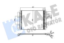 KLIMA RADYATORU KONDENSER HYUNDAI I10 1.0 12V  - KALE 357385