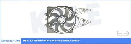 FAN MOTORU DAVLUMBAZLI KLIMALI  FIAT GRANDE PU - KALE 417600