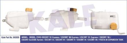 RADYATOR YEDEK SU DEPOSU ESCORT 1.6I 16V/1.8TD - KALE 343835