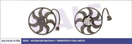 FAN MOTORU SOL VOLKSWAGEN MULTIVAN V 2.0 03-15 - KALE 417200