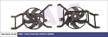 FAN MOTORU DAVLUMBAZLI KLIMASIZ RENAULT LOGAN/ - KALE 347150