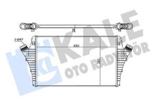 TURBO RADYATORU INTERCOOLER FIAT CROMA. OPEL S - KALE 352355