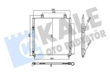 KLIMA RADYATORU KONDENSER MITSUBISHI ATTRAGE V - KALE 358040