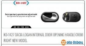 KAPI IC ACMA KOLU SAG KROM Y.M LOGAN   - 82007 - KAYA KD1427
