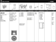MOTOR PISTON+SEGMAN [ RIKEN ] 82.50  - KINGPISTON 18-2550220