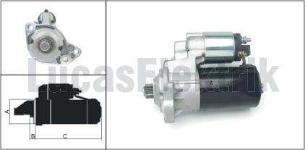 Mars Motoru 12v/1.1kw/9dis Audi A3 -ford Galaxy -seat - LUCAS LES0264