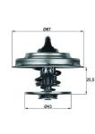 TERMOSTAT 79C MERCEDES W115 IVECO 8210.42   # - MAHLE TX1879