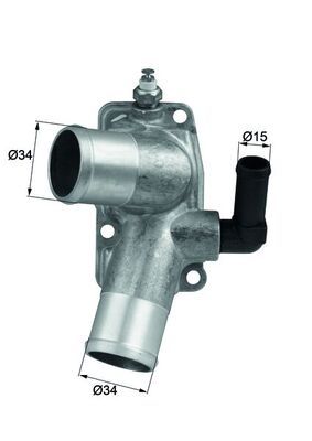 Termostat Komple 92c Opel Vectra B 2.0/2.2 97-03 - - MAHLE TI4492D