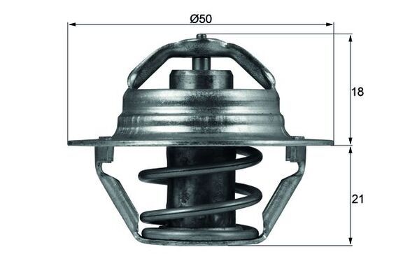 Contali Termostat 89 Megane Clio Kangoo Laguna 1.4/1.6 16v - MAHLE TX10089D