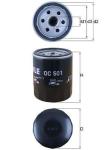 YAG FILTRESI FIAT UNO TIPO 1.4-1.6 IE 89-95 PA - MAHLE OC501