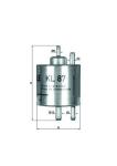 Yakit Filtresi W168 97-04 Vaneo 414 02-05 - MAHLE KL87