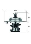 Termostat 88c Contali Freelander 1 98-06 Mg Rover - MAHLE TX788D