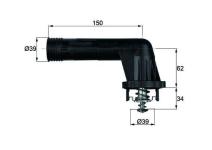 TERMOSTAT 95 C BMW E34 E36 M43 - MAHLE TI20.95
