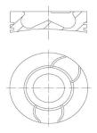PISTON SEGMAN STD 90 BG K9K EURO 5 FLU - MAHLE 021PI00123000