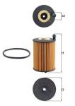 Yag Filtresi Audi A4 16-A5 17-A6 19-A7 19-Q5 17 - MAHLE OX1266D