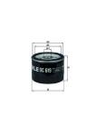 Yag Filtresi Bmw K70-k71-k72-k75 Bm 06-12 11427719357 - MAHLE OC619