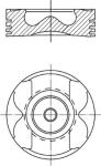 PISTON SEGMAN 0.50mm OM651.9. 83.50mm  - MAHLE 001PI00177002