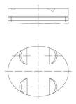 PISTON SEGMAN STD. M272.9. 92.90mm W203 05-0 - MAHLE 0052400