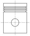 Piston Segman 0.50 79.00 Mm Opel Astra Vectra Corsa Zafira 7 - MAHLE 0121203