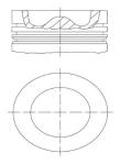 PISTON SEGMAN 0.50 79.92MM 1.4TDI 3 SI - MAHLE 028PI00152002