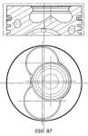 PISTONSEGMAN KOMPLE-050 3.4.SIL VW GOLF 02-0 - MAHLE 0308702