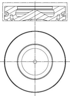 1 PISTON SEGMAN 84.50mm BMW E60 E87 E90  - MAHLE 081PI00100002