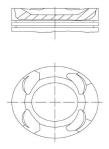 Piston Segman Std Bmw B38 A15 A F20 F40 F45 F22 F30 F32 F48  - MAHLE 081PI00124000