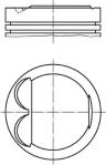 PISTON SEGMAN STD 80.00mm BMW M50 E34 E36 VA - MAHLE 0826700