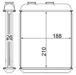 Kalorifer Radyatoru Brazing Astra F-astra G - MAHLE AH41000S
