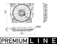 Fan Motoru Premium Line Bmw G30 F90 G31 B47 D20 - MAHLE CFF543000P