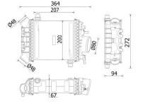 TURBOSARJ RADYATORU MERCEDES W205 W212 W21 - MAHLE CI547000P