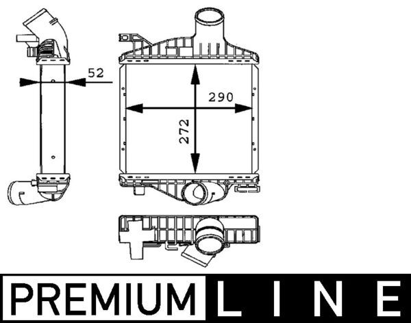 TURBOSARJ RADYATORU MERCEDES VITO W638 97 0 - MAHLE CI88000P