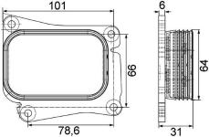 Yag Sogutucusu Mercedes M271 W203 Cl203 S203 W204 S204 C209  - MAHLE CLC111000S