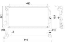 MOTOR SU RADYATORU MINI F55 F56 14 17 PRE - MAHLE CR2315000P