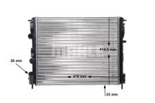 RADYATOR KLIMALI-KLIMASIZ MEKANIK  RENAULT  - MAHLE CR36000S