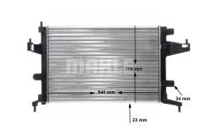 SU RADYATORU  OPEL CORSA C 1.2 1.4 COMBO 1 - MAHLE CR388000S