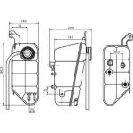 Radyator Yedek Su Deposu Mercedes W220 W463 - MAHLE CRT118000S