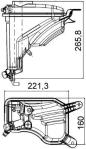 GENLESME TANKI  BMW E87-E90-E92-E93/N43-N - MAHLE CRT207000S