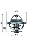 TERMOSTAT 80C OM616 W123 79-85 W460 79-87 T1 - MAHLE TX2080D