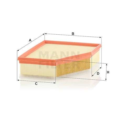 Hava Filtresi Bmw B46 B48 B47 B57 G30 G32 G11 G12 G14 G15 G1 - MANN C28037